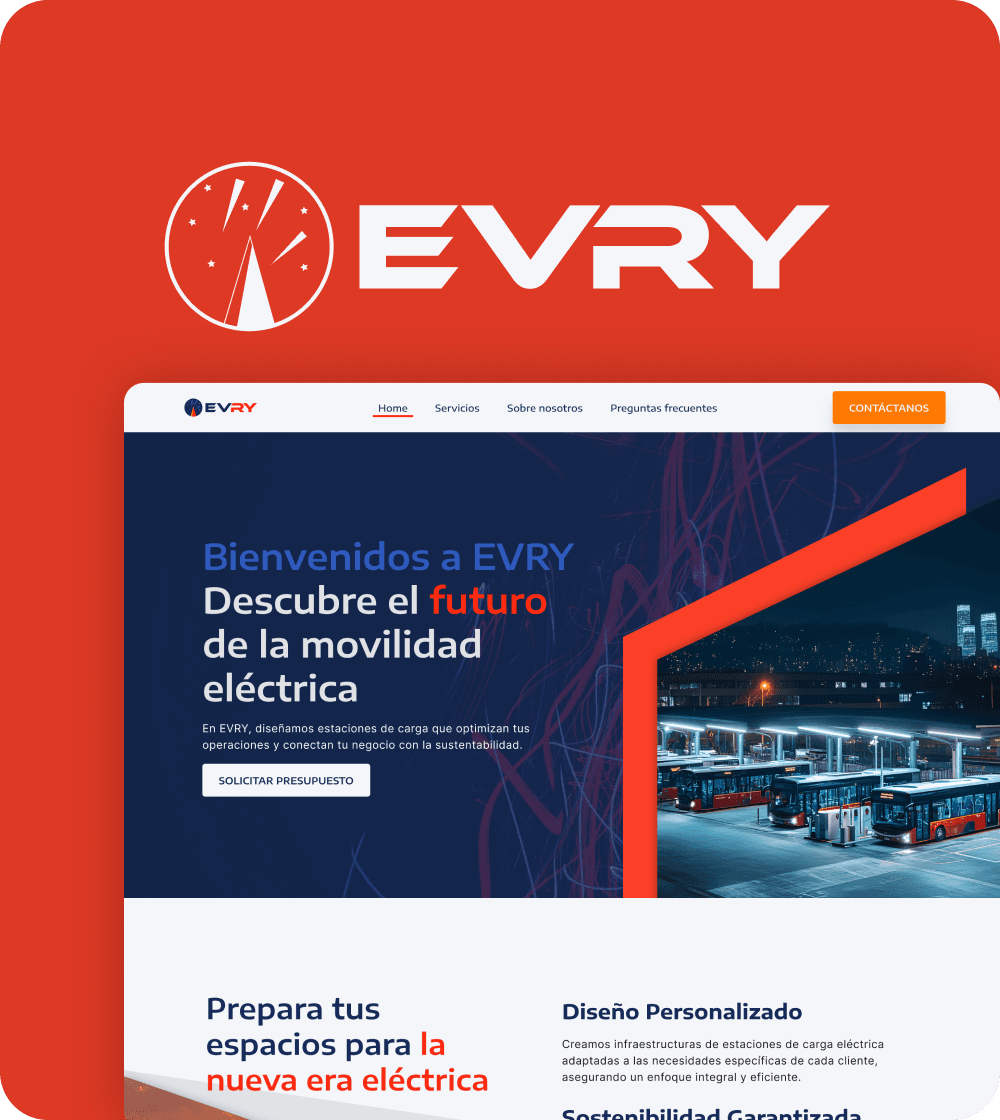 EVRY Website Design Mockup